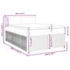 vidaXL Boxspring met matras stof lichtgrijs 160x200 cm