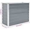 vidaXL Plantenbak verhoogd 100x40x77 cm gegalvaniseerd staal grijs