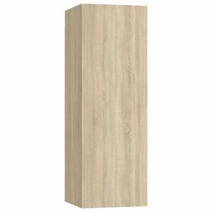vidaXL Tv-meubel 30,5x30x90 cm bewerkt hout sonoma eikenkleurig