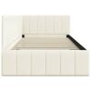 vidaXL Hoekbedframe met hoofdeinde Cr&egrave;me 90 cm x 190 cm Fluweel