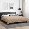 vidaXL Winter Dekbed Antraciet en Taupe 220 x 240 cm Microfiber
