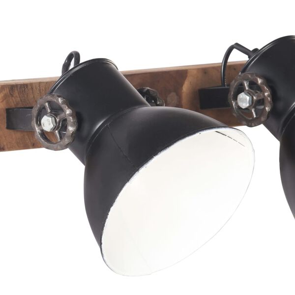 vidaXL Wandlamp industrieel E27 65x25 cm zwart