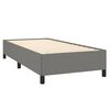 vidaXL Bedframe zonder matras 90x200 cm stof donkergrijs