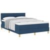 vidaXL Boxspringbed met kussen met hoofdeinde Blauw 140 x 190 cm Stof