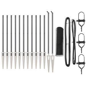 vidaXL Afrasteringspaal Grijs