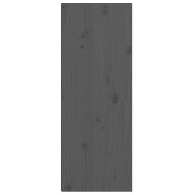 vidaXL Wandkast 30x30x80 cm massief grenenhout grijs