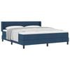 vidaXL Boxspringbed met hoofdeinde Blauw 200 x 180 cm Stof