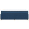 vidaXL Boxspring met matras stof blauw 120x200 cm