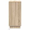 vidaXL LED Sideboard Sonoma Eiken 71 x 34,5 x 75 cm Bewerkt hout