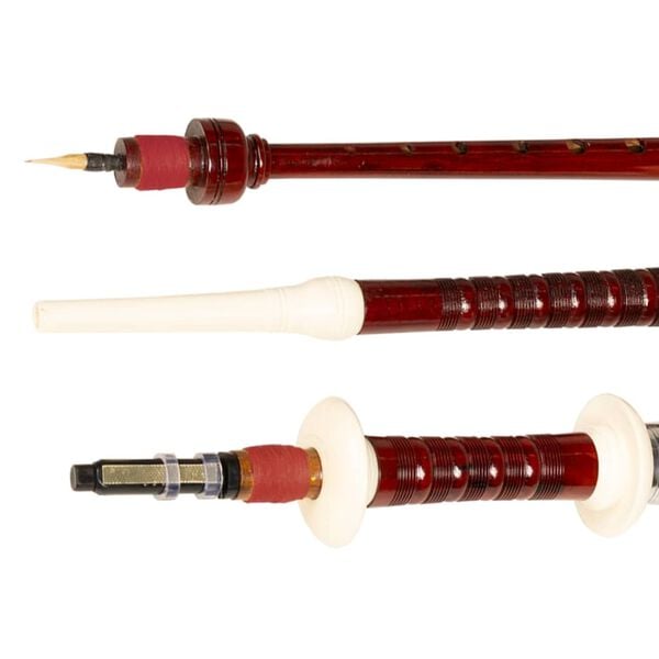 vidaXL Doedelzak Schots Great Highland Royal Stewart Tartan rood