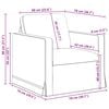 vidaXL Bank Roze Totale afmetingen: 78 x 78 x 80 cm (B x D x H)