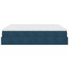 vidaXL Ottoman bed met matras 180x200 cm fluweel donkerblauw