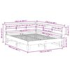 vidaXL Bed met boekenkast zonder matras massief grenenhout 140x200 cm