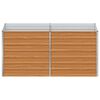 vidaXL Plantenbak verhoogd 160x80x77 cm gegalvaniseerd staal zilver