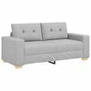 vidaXL Loveseat Bank Wolkengrijs 140 cm Stof