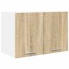 vidaXL Hangkast 2 pcs Sonoma Eik en Wit 60 x 31 x 40 cm Bewerkt hout