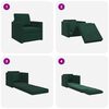vidaXL Slaapbank 60cm Donkergroen Fluweel