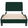 vidaXL Bedframe zonder matras 90x200 cm fluweel donkergroen