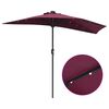 vidaXL Tuinparasol Bordeauxrood 294 x 150 x 223 cm Stof