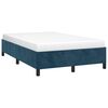 vidaXL Bedframe zonder matras 120x190 cm fluweel donkerblauw