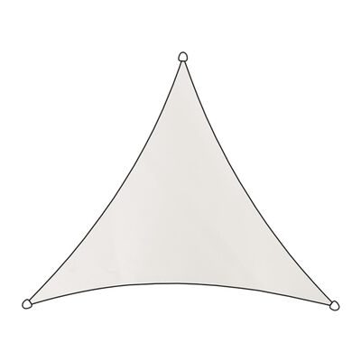Livin'outdoor Schaduwdoek Como driehoekig 3,6x3,6 m polyester wit
