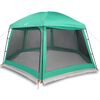 vidaXL Zwembadtent uitneembare buiten- gaaswanden 512x458 cm zeegroen