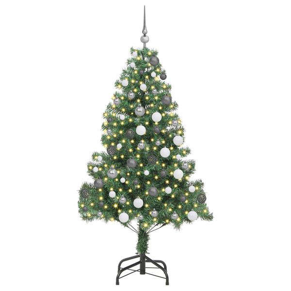 vidaXL Kerstboom met 300 LED met standaard Groen 180 cm PVC