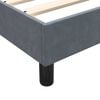 vidaXL Boxspring met matras fluweel donkergrijs 180x210 cm
