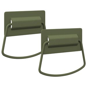 vidaXL Kast Handvatten 2 pcs Olijf Groen 85 x 45 mm Metaal