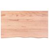 vidaXL Wandschap 100x60x2 cm behandeld massief eikenhout lichtbruin