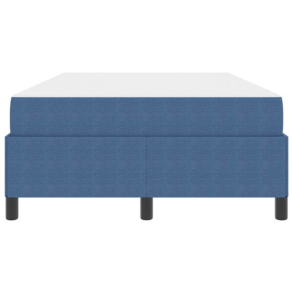 vidaXL Bedframe met matras Blauw 120 x 200 cm Stof