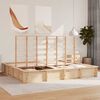 vidaXL Bedframe Bruin 180 x 200 cm Massief grenenhout