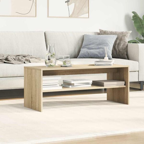 vidaXL Tv-meubel 100x40x40 cm bewerkt hout sonoma eikenkleurig