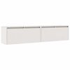 vidaXL Wandkasten 2 st 80x30x35 cm massief grenenhout wit