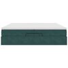 vidaXL Ottoman bed met matrassen 200x200cm fluweel donkergroen