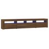 vidaXL Tv-meubel met LED-verlichting 210x35x40 cm bruin eikenkleur