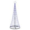 vidaXL LED Kerstboom Blauw 184,5 cm Metaal