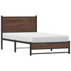vidaXL Bedframe zonder matras metaal bruin eikenkleurig 100x190 cm