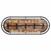 vidaXL Wandkapstok met 5 haken massief gerecycled hout