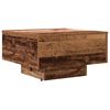 vidaXL Salontafel Oudhout 55 x 55 x 31 cm Bewerkt hout