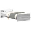 vidaXL Bedframe met hoofdeinde Grijs Sonoma Bewerkt hout
