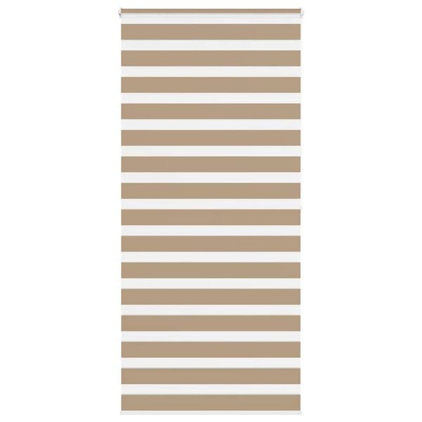 vidaXL Zebra Blind 100x200 cm stofbreedte 95,9 cm polyester zandbruin