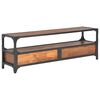 vidaXL Tv-meubel met 2 lades 120x30x40 cm massief grenenhout