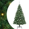 vidaXL Kunstkerstboom Groen 180 cm PVC en Staal en Kunststof