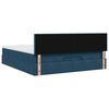 vidaXL Ottoman bed met matras 180x200 cm fluweel donkerblauw