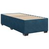vidaXL Boxspring met matras fluweel donkerblauw 100x200 cm