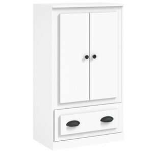 vidaXL Hoge kast 60x35,5x103,5 cm bewerkt hout wit