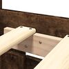 vidaXL Bedframe met hoofdeinde bewerkt hout gerookt eiken 180x200 cm