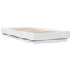 vidaXL Bedframe met LED-verlichting wit 90x190 cm