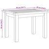 vidaXL Salontafel Bruin 50 x 35 x 36 cm Massief teakhout